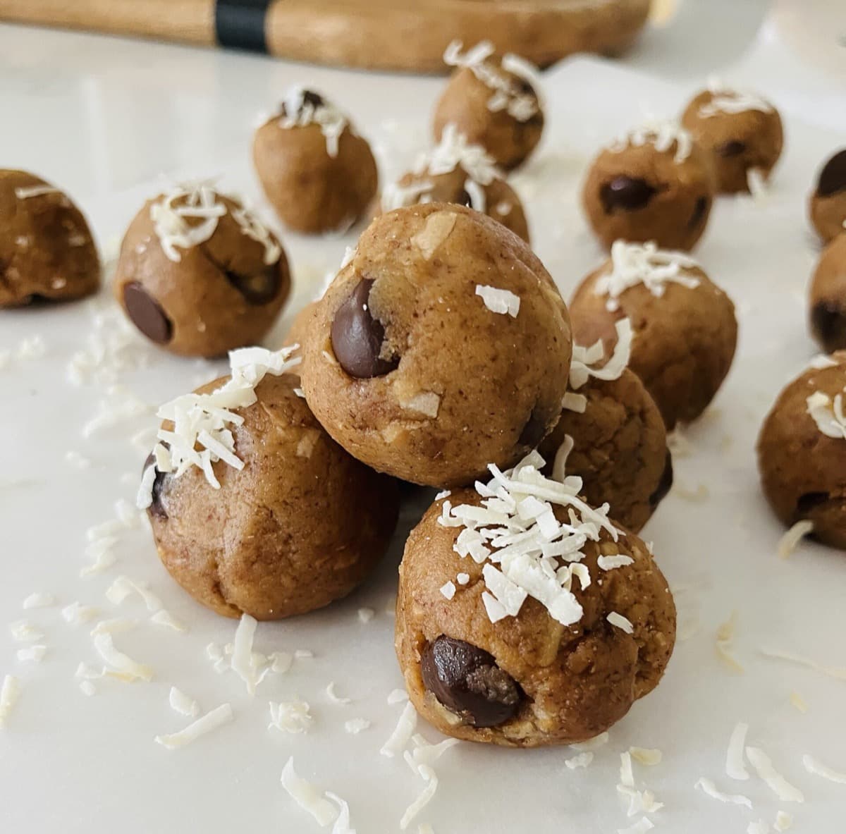 Low-Carb Samoa Protein Balls