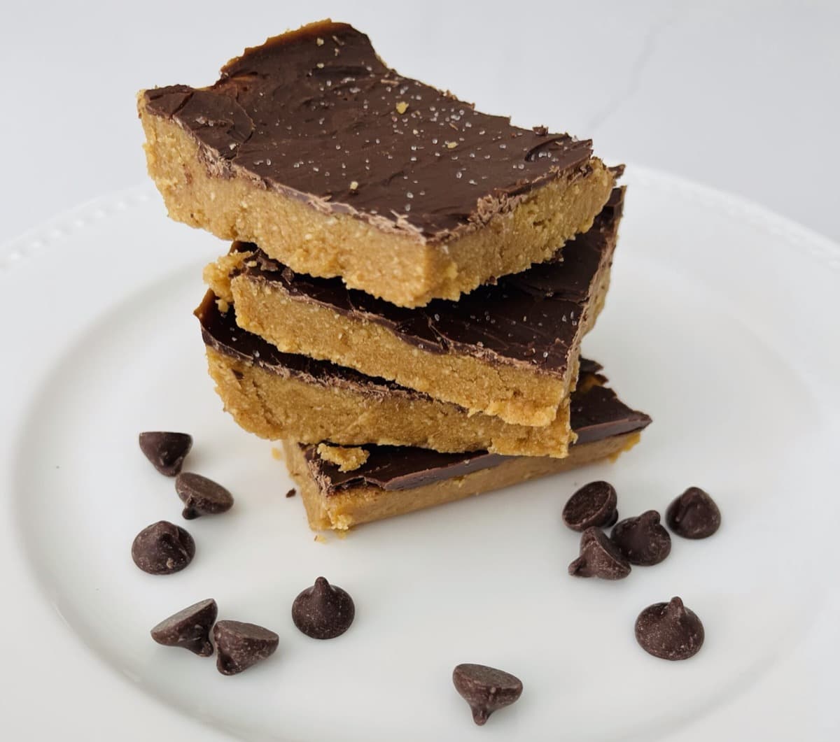 No Bake Low-Carb Peanut Butter Bars