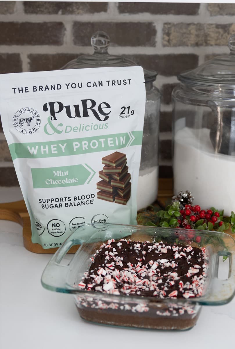 Peppermint Protein Brownies